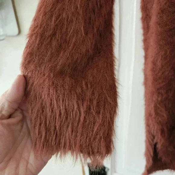 Ruby Moon Eyelash Tunic Sweater Women’s Size Medium, Lattice Back, Soft - Picture 3 of 8